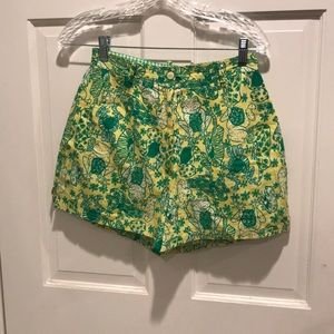 Frog print shorts